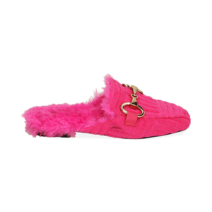 Sabots femme en tissu fuchsia Primadonna Collection