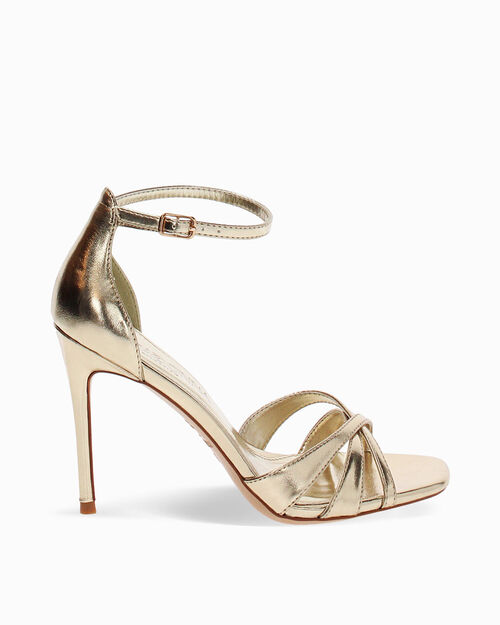 Sandali oro tacco 10 cm, GOLD