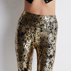 Leggings nero/oro stampa cocco, Primadonna, 22B400301CCNEORUNI, 003 preview