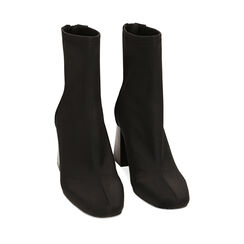 WOMEN SHOES DEMI-BOOT LYCRA NERO, Rebajas, 224859812LYNERO036, 002a