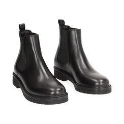 Botines chelsea negros de cuero, Primadonna, 24B810822PENERO035, 002 preview