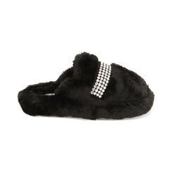 Pantofole nere con strass, Primadonna, 224702213FUNERO035, 001 preview