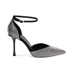 Chaussures à talon ouvertes noir-argent, Primadonna, 242185803MPNEAR036, 001 preview