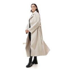 Abrigo beige sencillo, Special Price, 246520106TSBEIGL, 004 preview