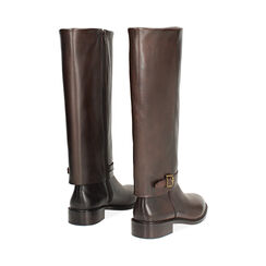 Stivali in vera pelle testa di moro con fibbietta, Primadonna, 26N530005PEMORO040, 004 preview