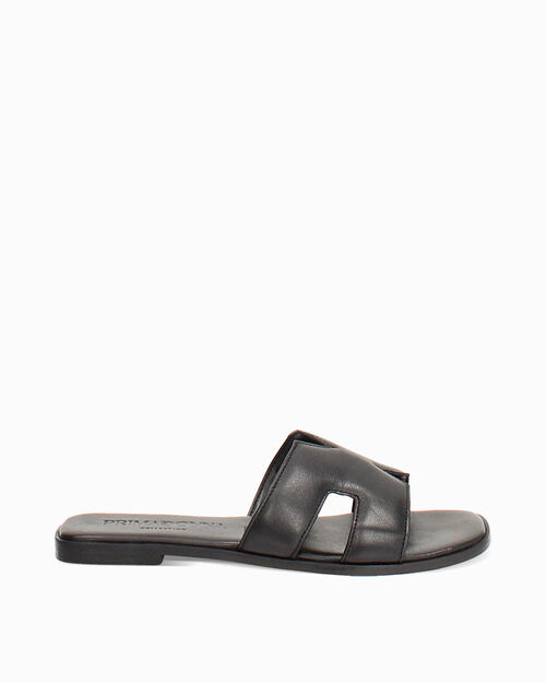 Sandali bassi neri minimal chic