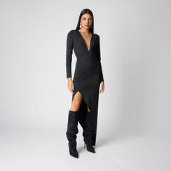 Robe noire pour femme avec détails chics, Primadonna, 26C924021LYNEROL, 002a