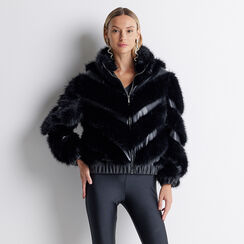 ABBIGLIAMENTO PELLICCIA FUR NERO, Primadonna, 226526133FUNEROM, 001a
