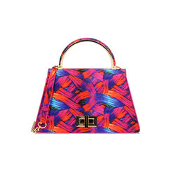 Mini bag donna multicolor- blu arancio in raso, Primadonna, 255126021RSMUBAUNI, 001 preview