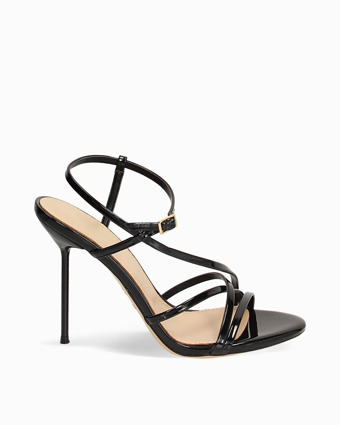 Sandali neri con tacco 9,9 cm
