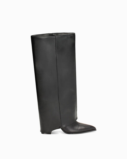 Stivali neri tacco 8,5 cm, BLACK