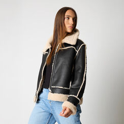 Montone nero da donna, Primadonna, 26B424102SNNEPAS, 002a