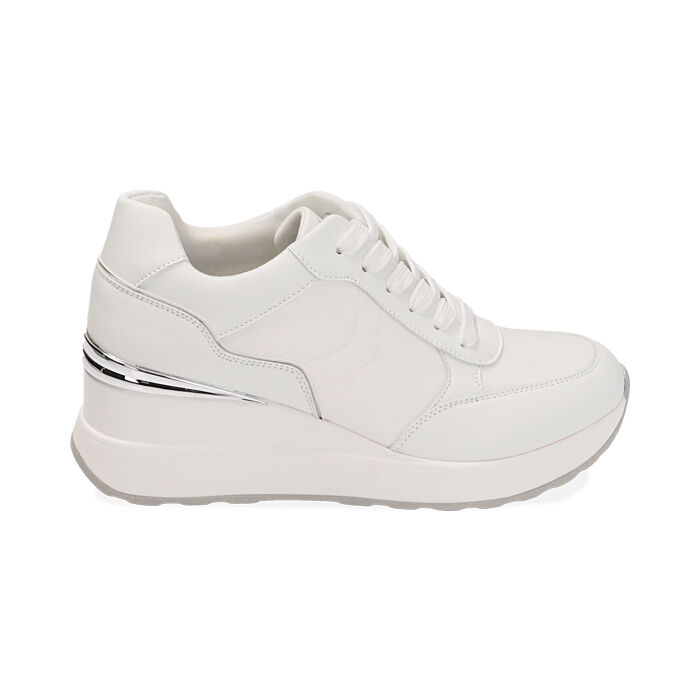Sneakers con zeppa bianche sale