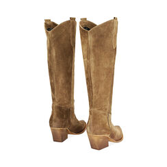 Stivali in camoscio taupe, Primadonna, 24L600101CMTAUP035, 003 preview
