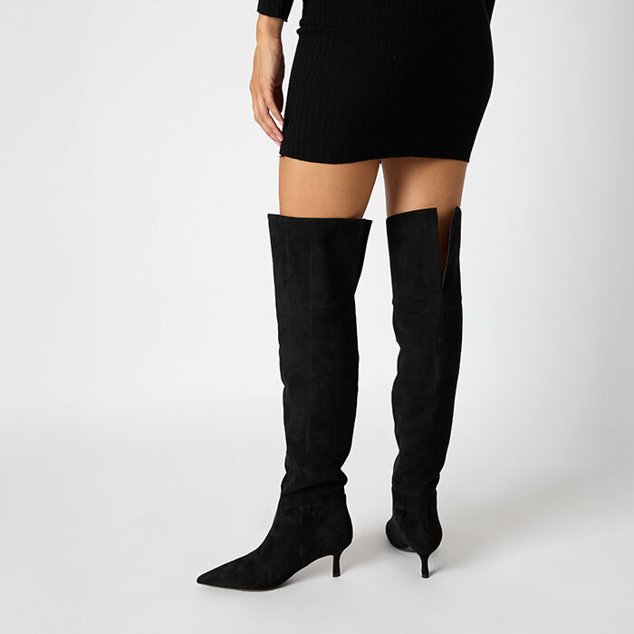 Cuissardes classiques en simili - Noir