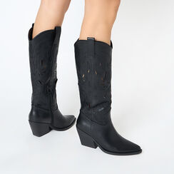 Botas de mujer negras, 253073197EPNERO035, 002a