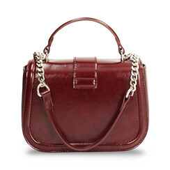 Mini bag bordeaux in materiale lucido, Primadonna, 26D519931EUBORDUNI, 004 preview