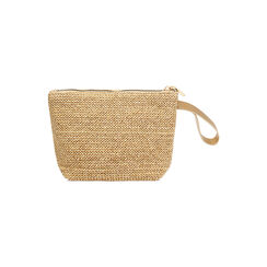Pochette femme beige en raphia, Primadonna, 255125740RFBEIGUNI, 004 preview