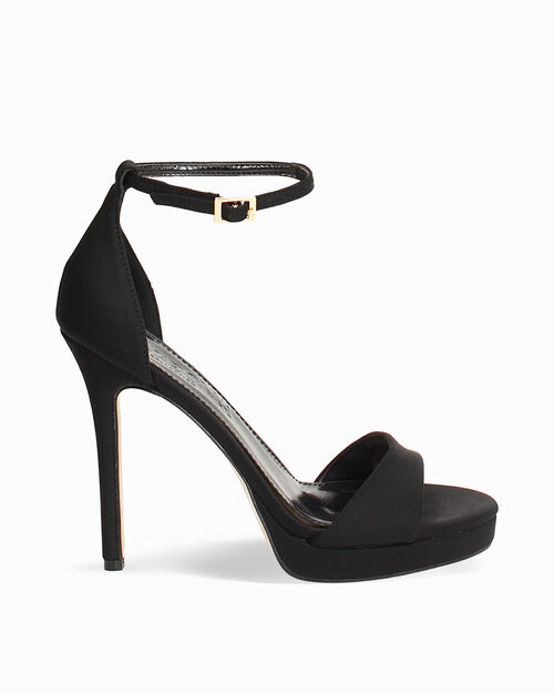 Sandali neri tacco 11,4 cm, BLACK