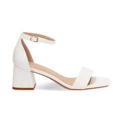 Sandales blanches talon 5,5 cm, Primadonna, 274981301EPBIAN035, 001 preview