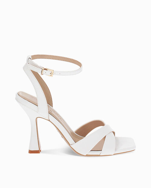 CHAUSSURES POUR FEMMES SANDALE SYNTHETIQ, WHITE