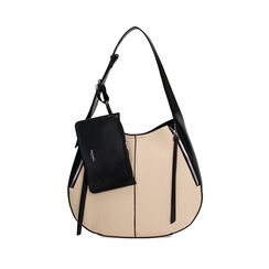 Borsa a spalla donna beige-nera, Primadonna, 25D585031EPBENEUNI, 001 preview