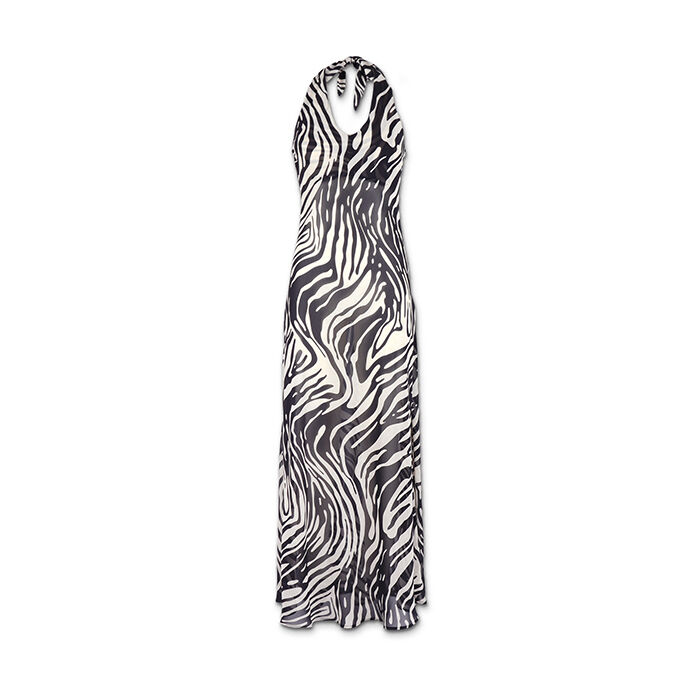Vestito donna zebra in tessuto, Primadonna, 25C924305TSZEBRM
