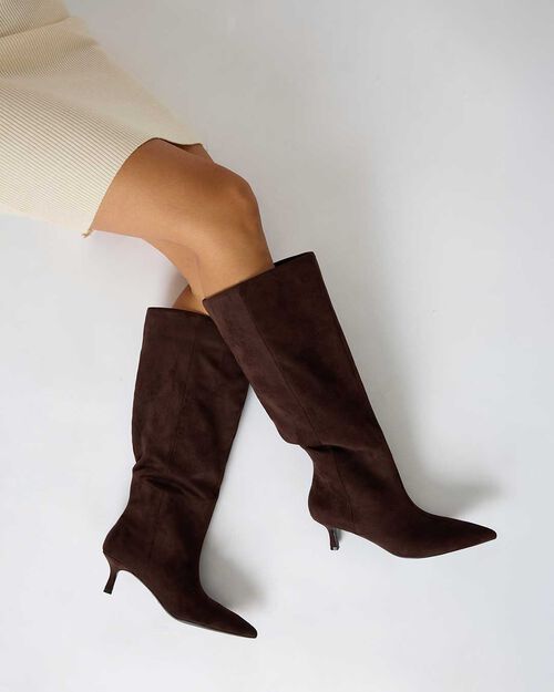 CHAUSSURES POUR FEMMES BOTTE MICRO MORO, DK BROWN
