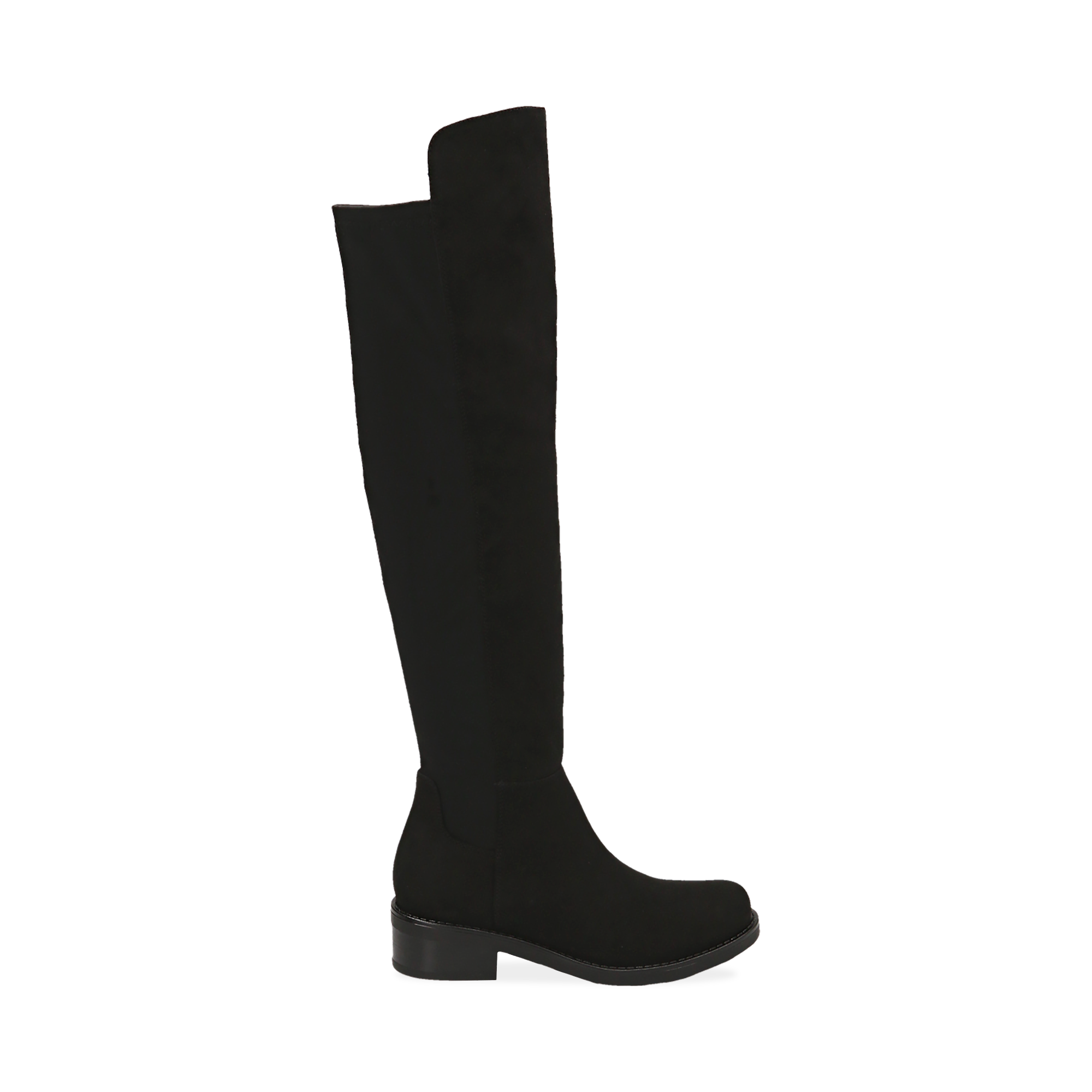 ZAPATOS BOTAS ALTAS MICROFIBRA NERO
