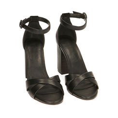 ZAPATOS SANDALIA SINTETICO NERO, Primadonna, 212783454EPNERO036, 002a