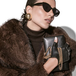 Clutch nera con design elegante, Primadonna, 261101951EPNEROUNI, 003 preview