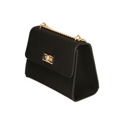 Borsa a tracolla nera in tessuto, Primadonna, 215123167LYNEROUNI, 002 preview