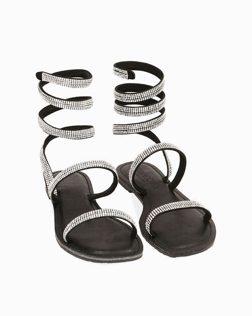 ZAPATOS FLAT MICROFIBRA NERO, BLACK
