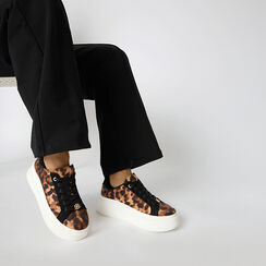 Sneakers leopardate con suola bianca, Primadonna, 262800736CVLEOP035, 002 preview
