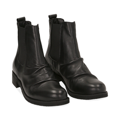 Chelsea boots neri in pelle di vitello , Stivaletti, 14A919642VINERO036, 002a