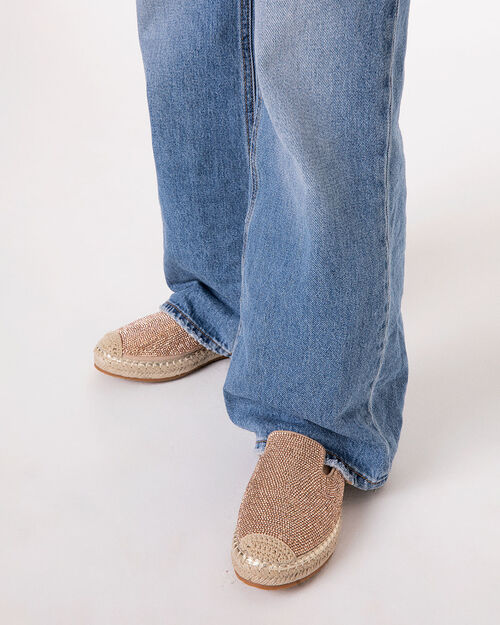 Sabot rosa-oro con dettagli luminosi, MULTI COLOR