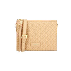 Mini bolsa de mujer beige trenzada, Primadonna, 255701398EIBEIGUNI, 001 preview