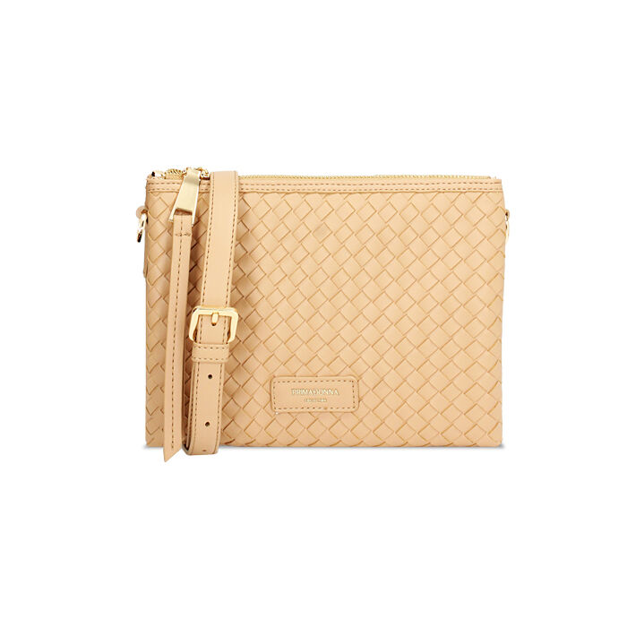Mini bolsa de mujer beige trenzada, Primadonna, 255701398EIBEIGUNI