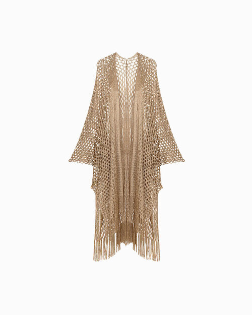 VETEMENTS PONCHO TISSU OROG, GOLD