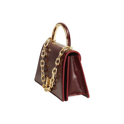 Mini bag bordeaux lucida con catenella, Primadonna, 265126021EUBORDUNI, 003 preview