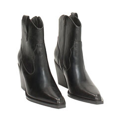 Bottines noires pour femme avec talon de 8,2 cm, Primadonna, 26M546507LANERO035, 003 preview