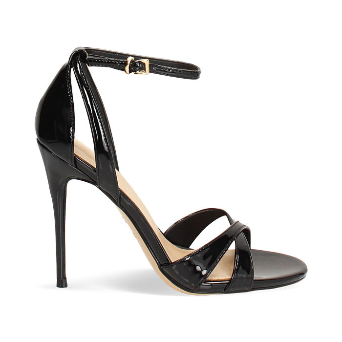 Sandales noires avec talon de 11,5 cm, Primadonna, 272107303VENERO035