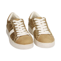 Sneakers oro glitter, SPECIAL SALE, 190622312GLOROG036, 002 preview