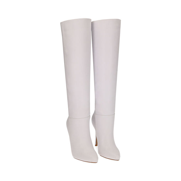 Botas blancas, tacón 11 cm | Primadonna Collection