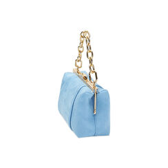 Minibag celeste con catena in microfibra, Primadonna, 235124050MFCELEUNI, 002 preview