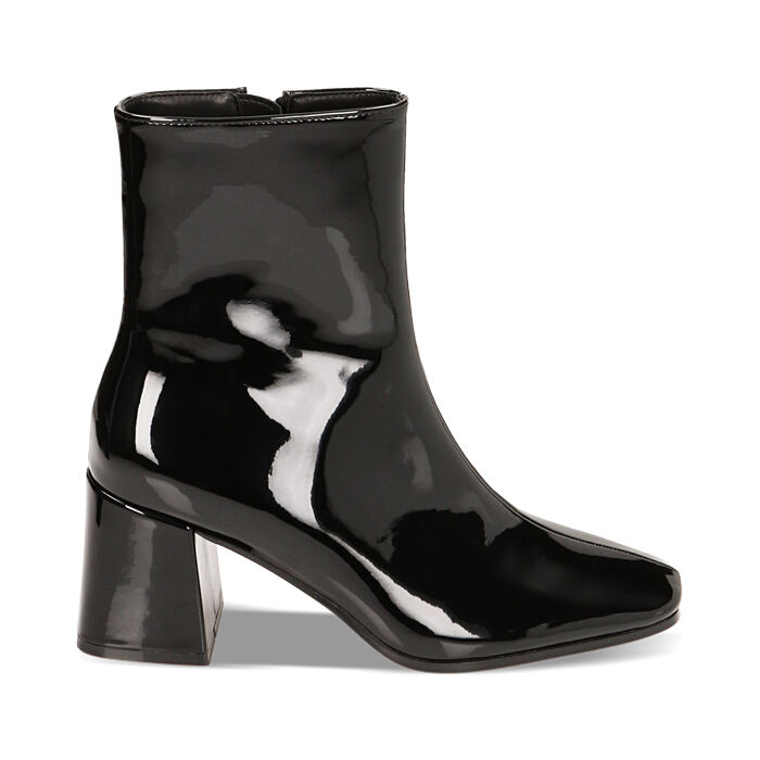 Stivaletti vernice nera top