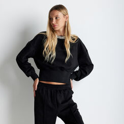 Felpa nera in micorfibra, Primadonna, 22C910006MFNEROM, 001 preview
