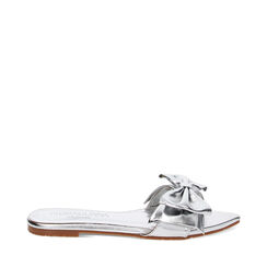Sandalias planas plateadas en laminado, Primadonna, 234922801LMARGE036, 001a