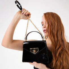 Mini bag nera con tracolla removibile, Borse, 275126728VENEROUNI, 002a