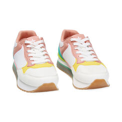 Sneakers bianco giallo, Primadonna, 23O708352TSBIGI035, 002 preview